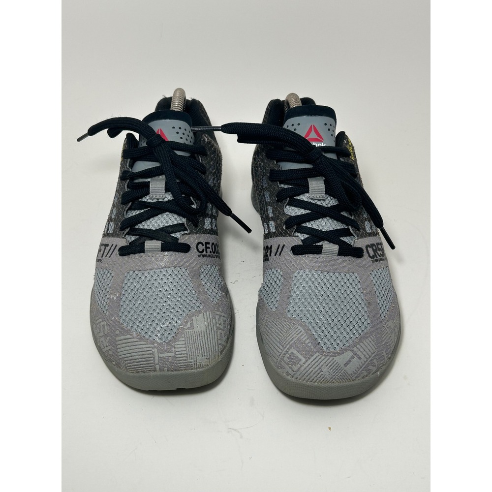 Reebok CrossFit Nano 5.0 Mens Training Shoes Grey Black Kevlar M49797 Size‎ 6.5